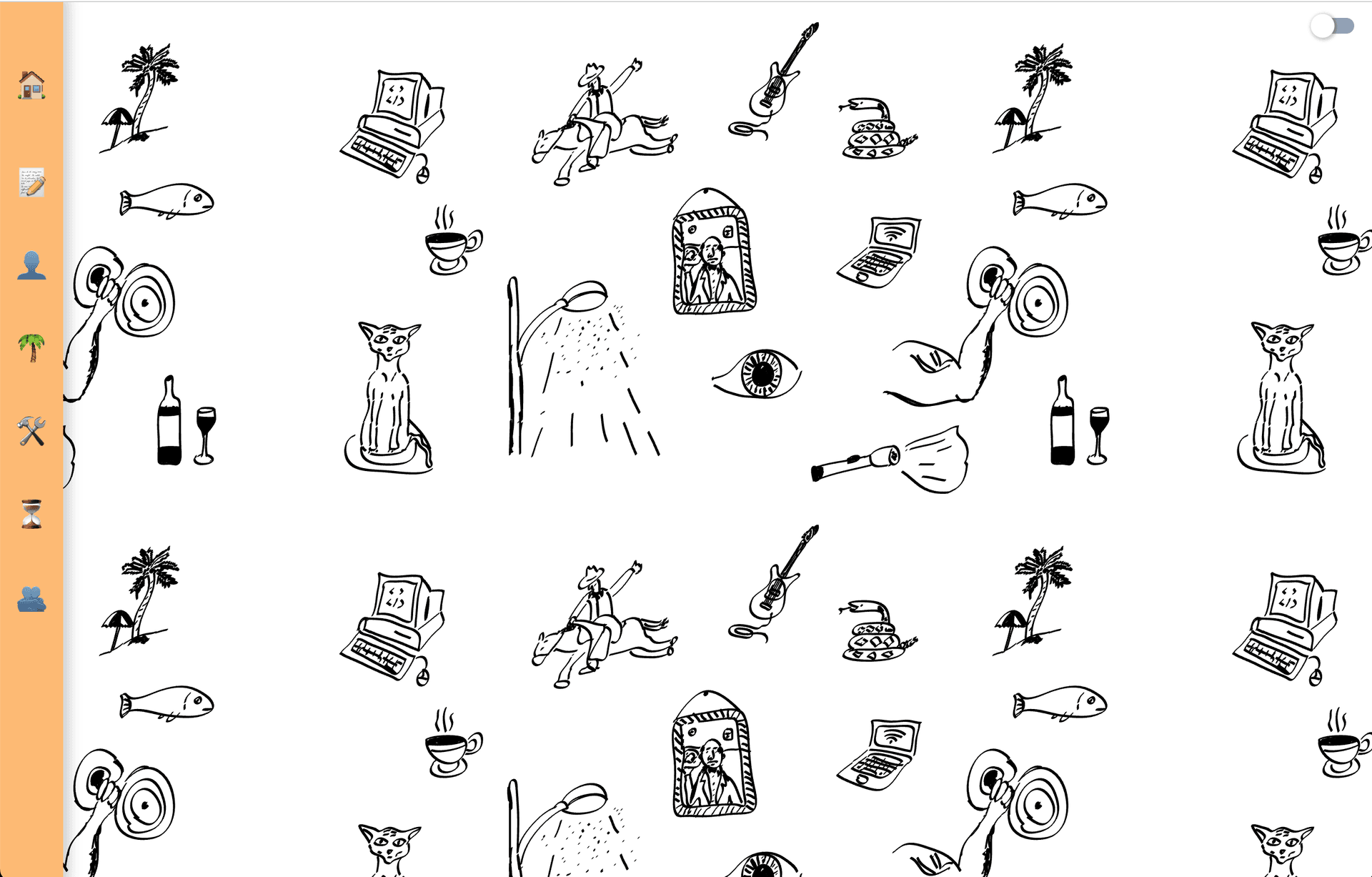 Screenshot previous portfolio site